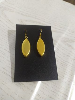 pendientes Plata dorada