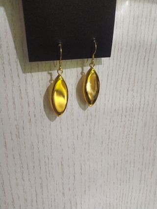 pendientes Plata dorada