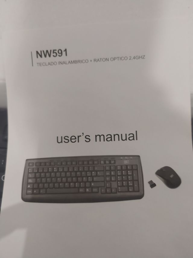 Teclado y ratón inalámbrico
