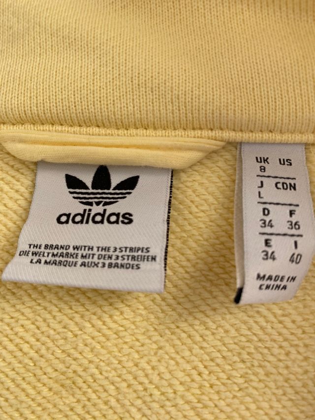 Adidas Felpa zip oversize