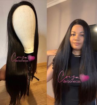 Peluca de pelo natural 100% Alta calidad. 