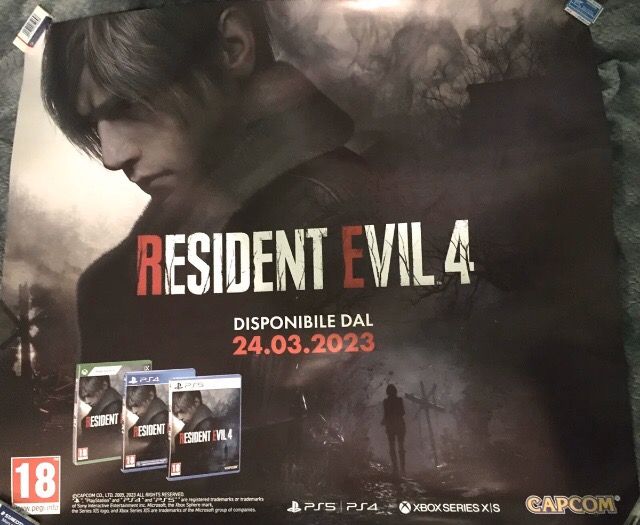 Resident evil 4 poster ufficiale ps4 ps5 xbox