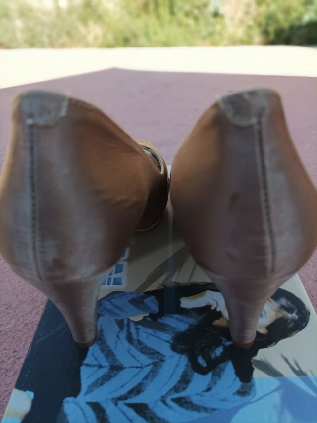 Zapato de vestir de raso