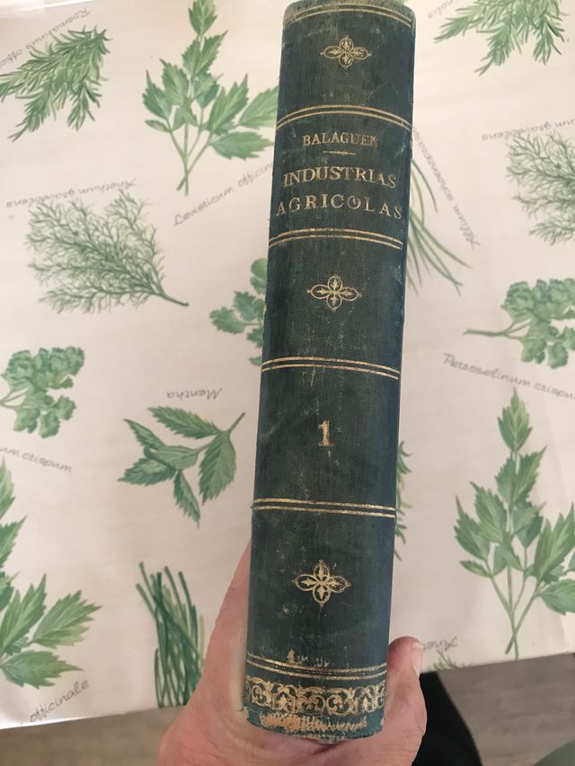 Las Industrias Agrícolas, libro Tomo I