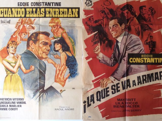 Eddie Constantine: colección 10 pósters