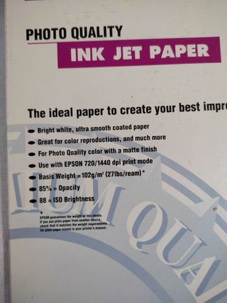 PAPEL PARA IMPRIMIR FOTOS