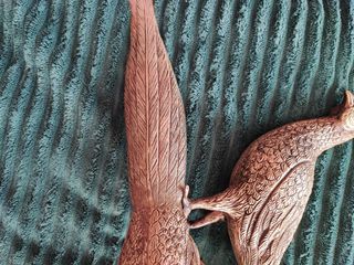 2 faisanes metálicos