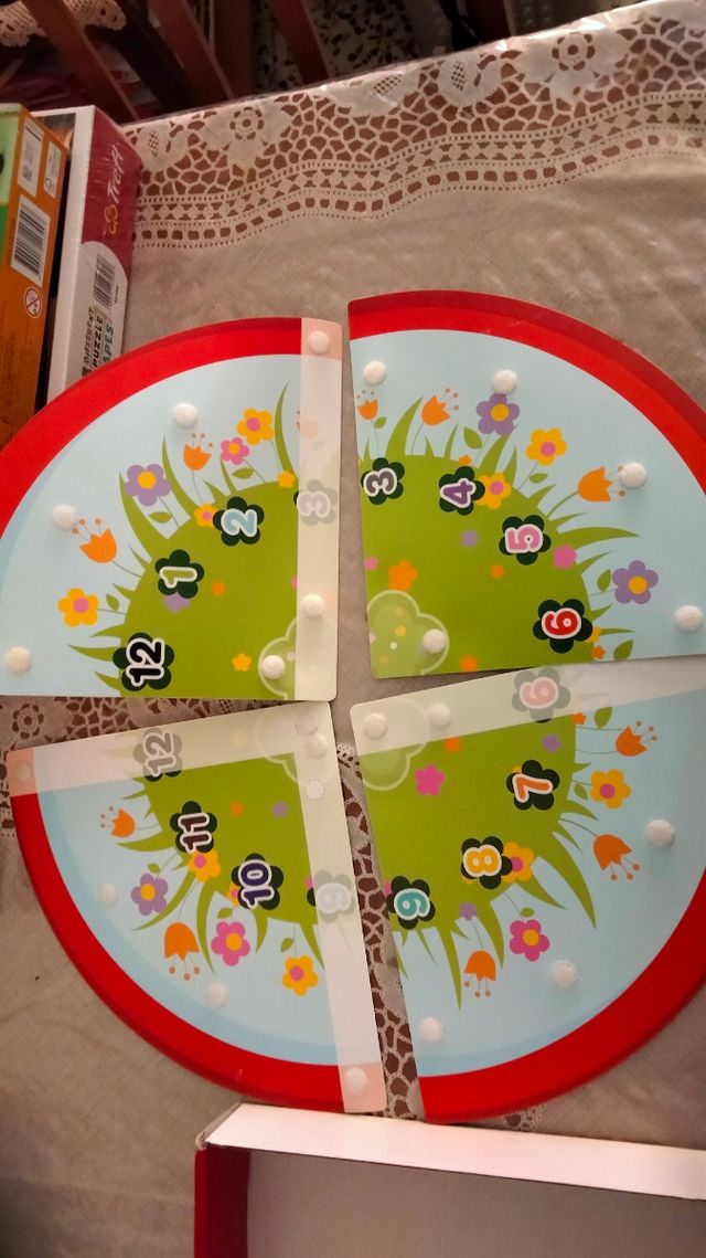 Reloj velcro aprendizaje