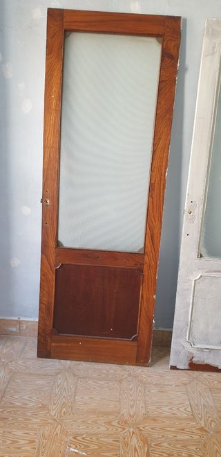 Puertas Acristaladas Castaño