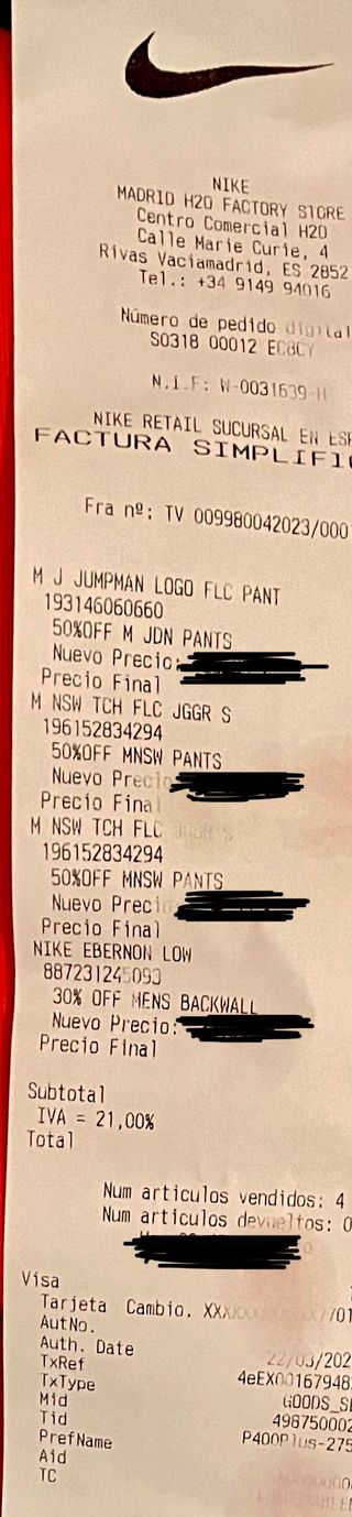 NikeTech nuevo algodón nuevo