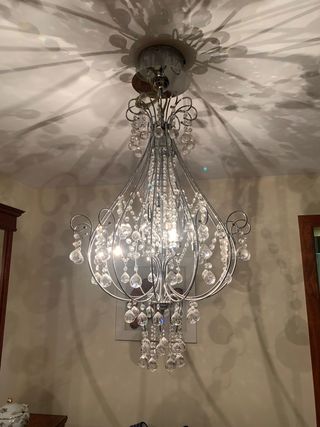 LAMPARA DE TECHO DE CRISTAL TIPO SWAROVSKI