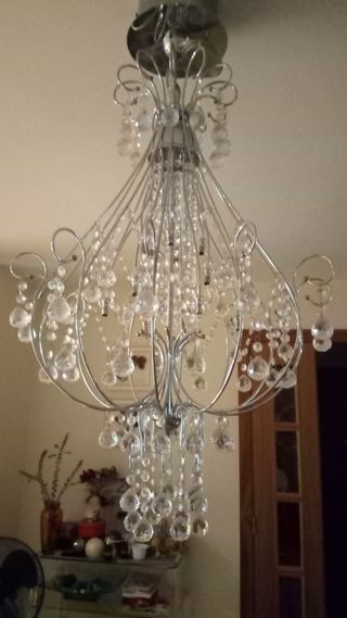 LAMPARA DE TECHO DE CRISTAL TIPO SWAROVSKI