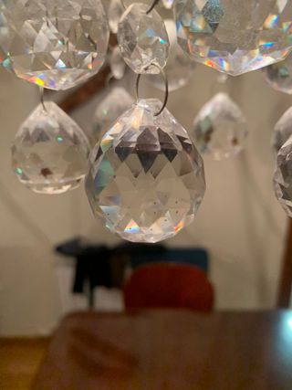 LAMPARA DE TECHO DE CRISTAL TIPO SWAROVSKI