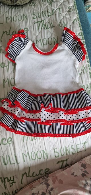 vendo vestido flamenca talla 12 meses 