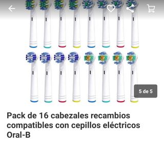 Pack de 16 recambios compatibles con cepillos eléc