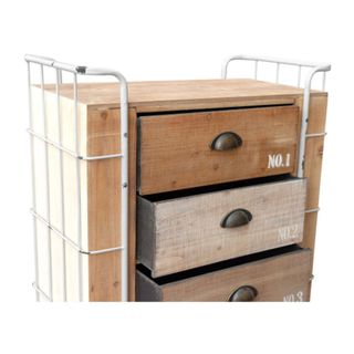 CAJONERA INDUSTRIAL CON RUEDAS Y 5 CAJONES 