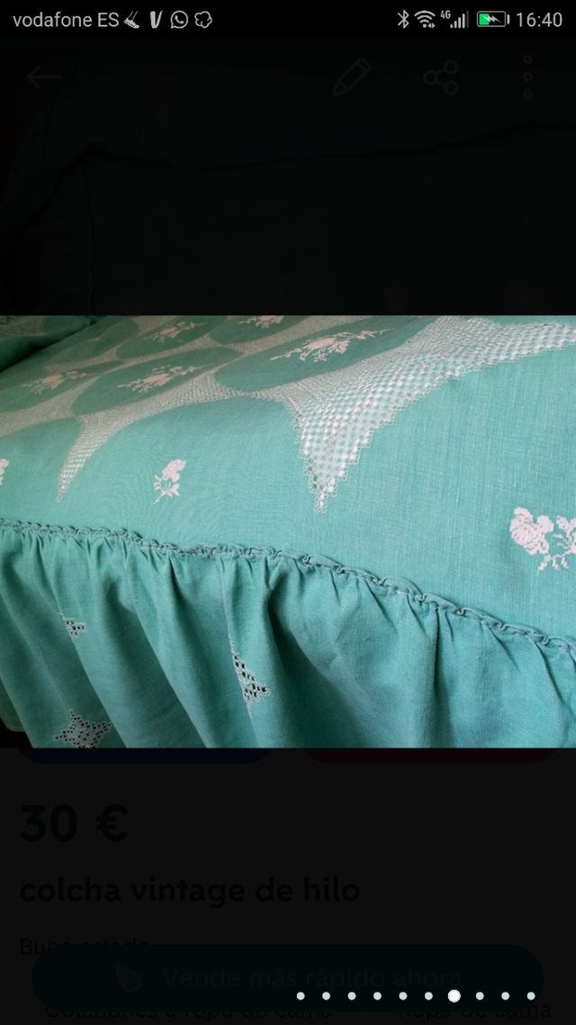 2 colcha lagarterana antigua hilo
