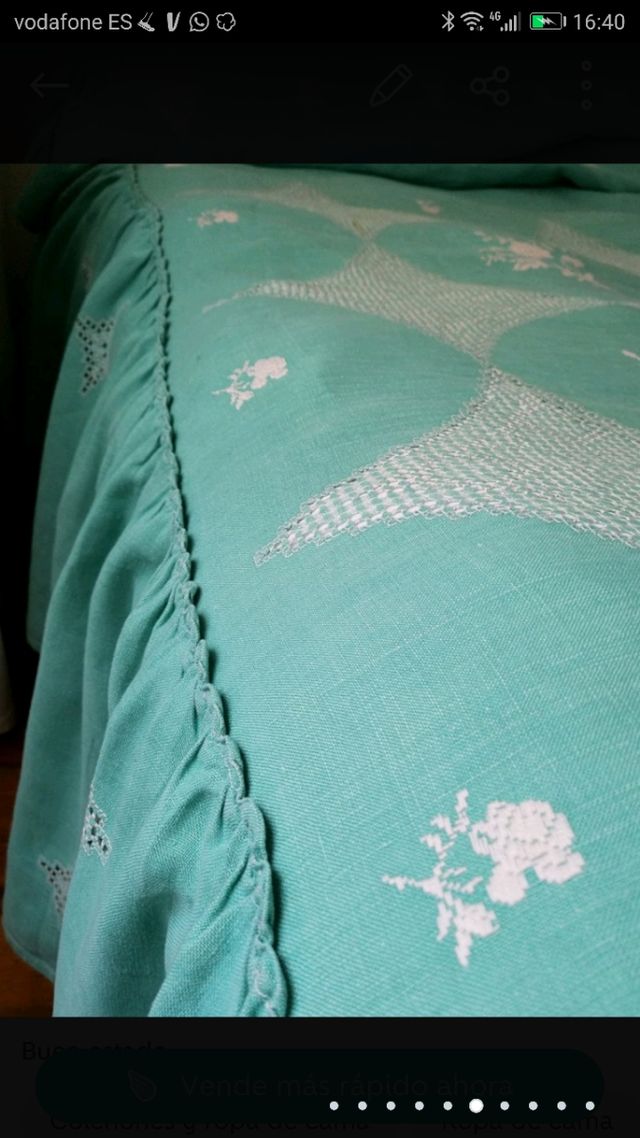 2 colcha lagarterana antigua hilo