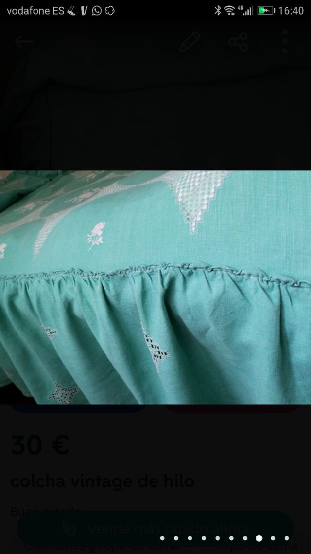 2 colcha lagarterana antigua hilo