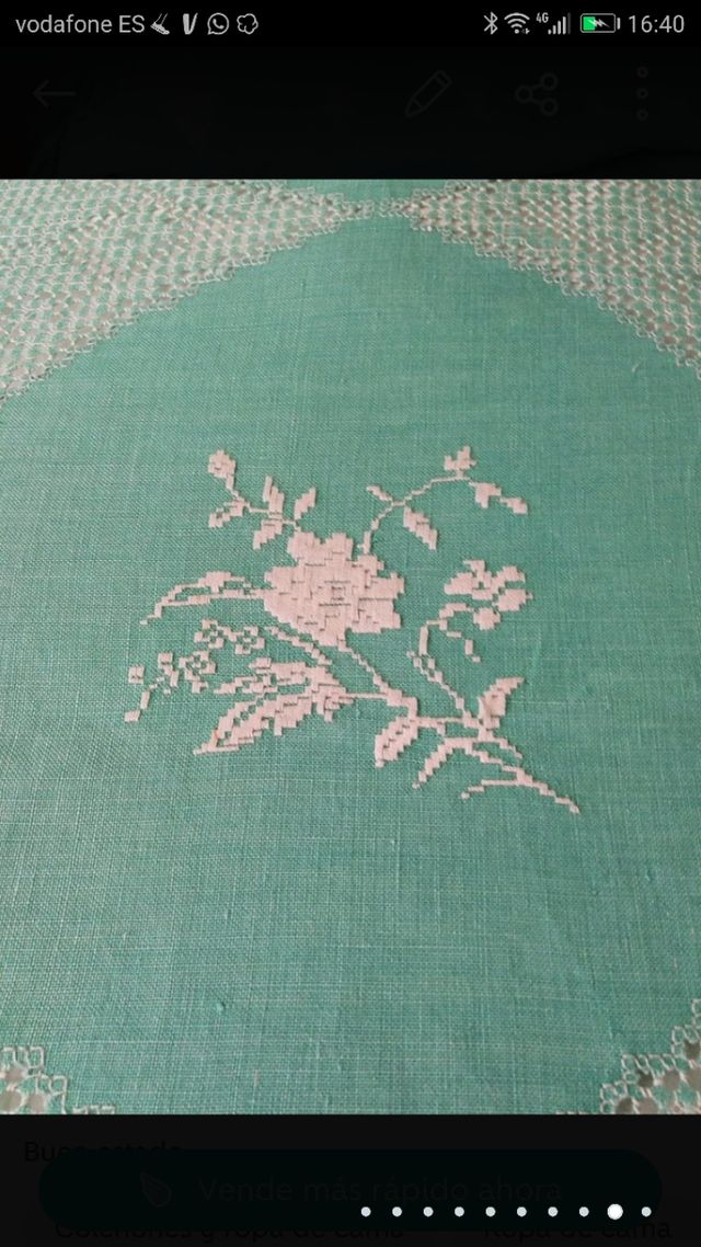 2 colcha lagarterana antigua hilo