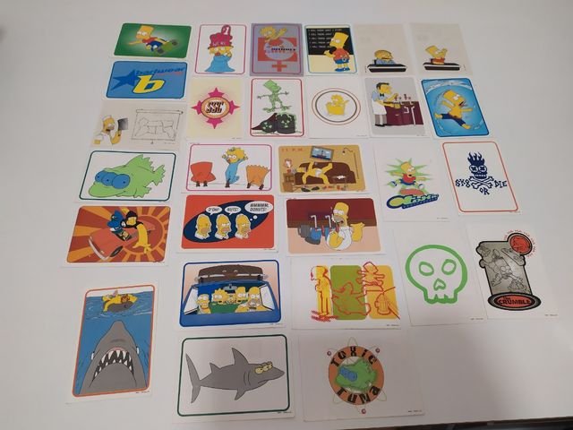cromos de los simpsons años 90
