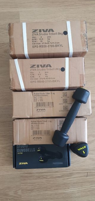 Ser pares de mancuernas Ziva de 1 a 5kg