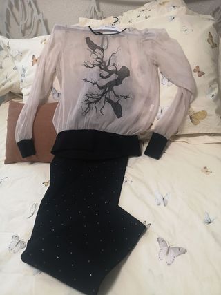 blusa de seda Zara