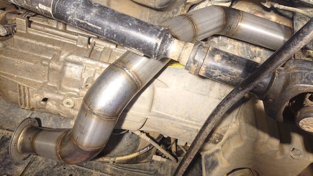 Donwpipe swap patrol bmw