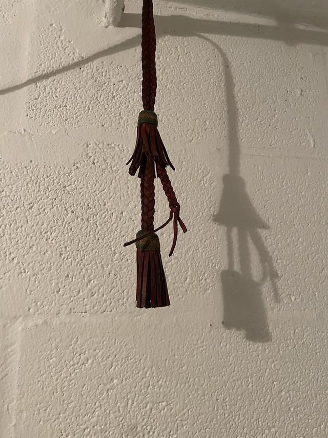 Sajón de doma vaquera piel de ternera altura 1,90