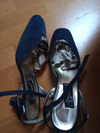 Zapatos ceremonia azul oscuro