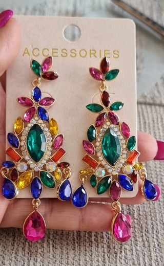Oferta Pendientes de mujer de cristal de fiesta