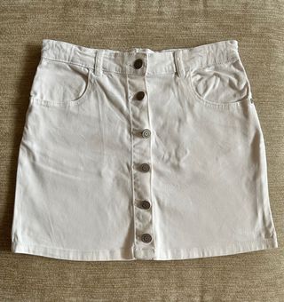 Falda vaquera blanca marca Gocco Talla 10 nueva