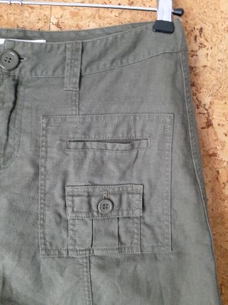 Zara Falda corta color verde