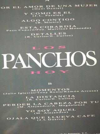 DISCO VINILO LP LOS PANCHOS 'HOY"