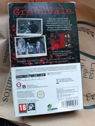 deadly promonition nintendo switch coleccionista