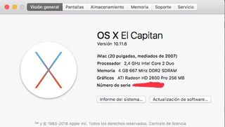 IMac 20" - Mitad 2007
