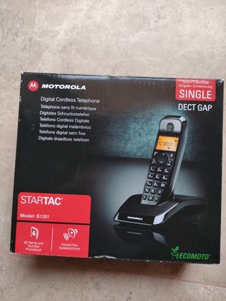 teléfono con base de carga nuevo