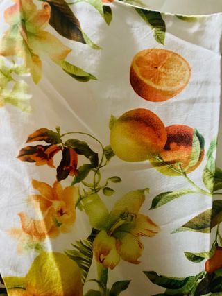 ZARA - Blusa estampado de fruta t. L 