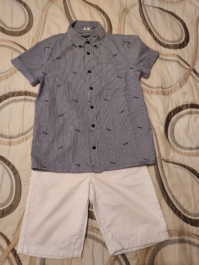 Conjunto niño camisa y pantalón  T 8-10