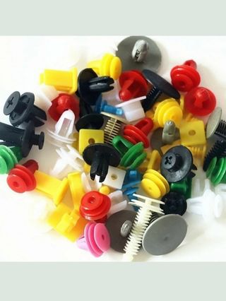 Clipes fixadores variados 50 unidades