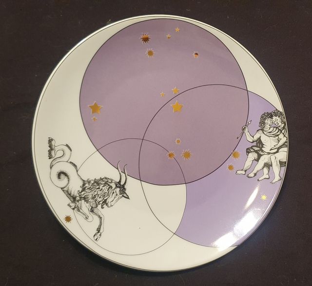 6 PLATOS SIGNOS ZODÍACO PORCELANA GENEVIEVE LETHU
