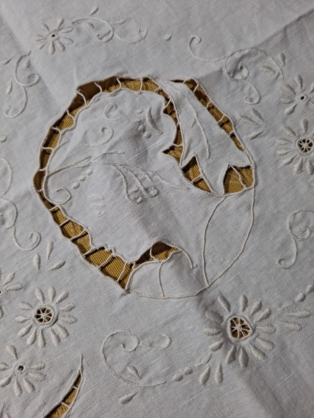 Toallas lino natural (Trio)  Artesanía de