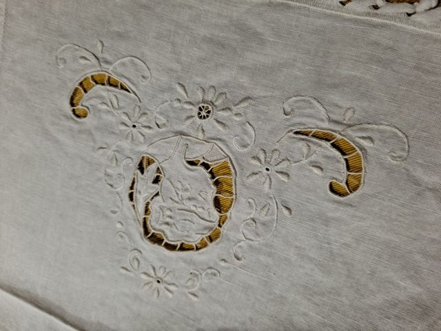 Toallas lino natural (Trio)  Artesanía de