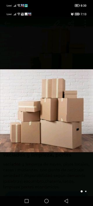 vaciado y limpieza y mudanzas