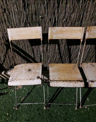 Sillas hierro plegables