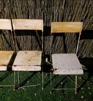 Sillas hierro plegables