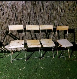 Sillas hierro plegables