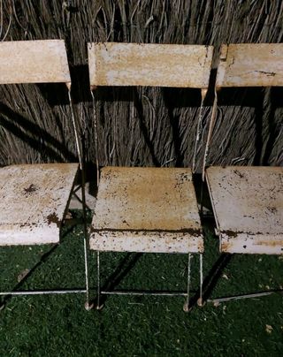 Sillas hierro plegables