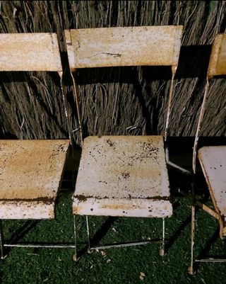 Sillas hierro plegables