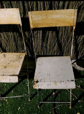 Sillas hierro plegables